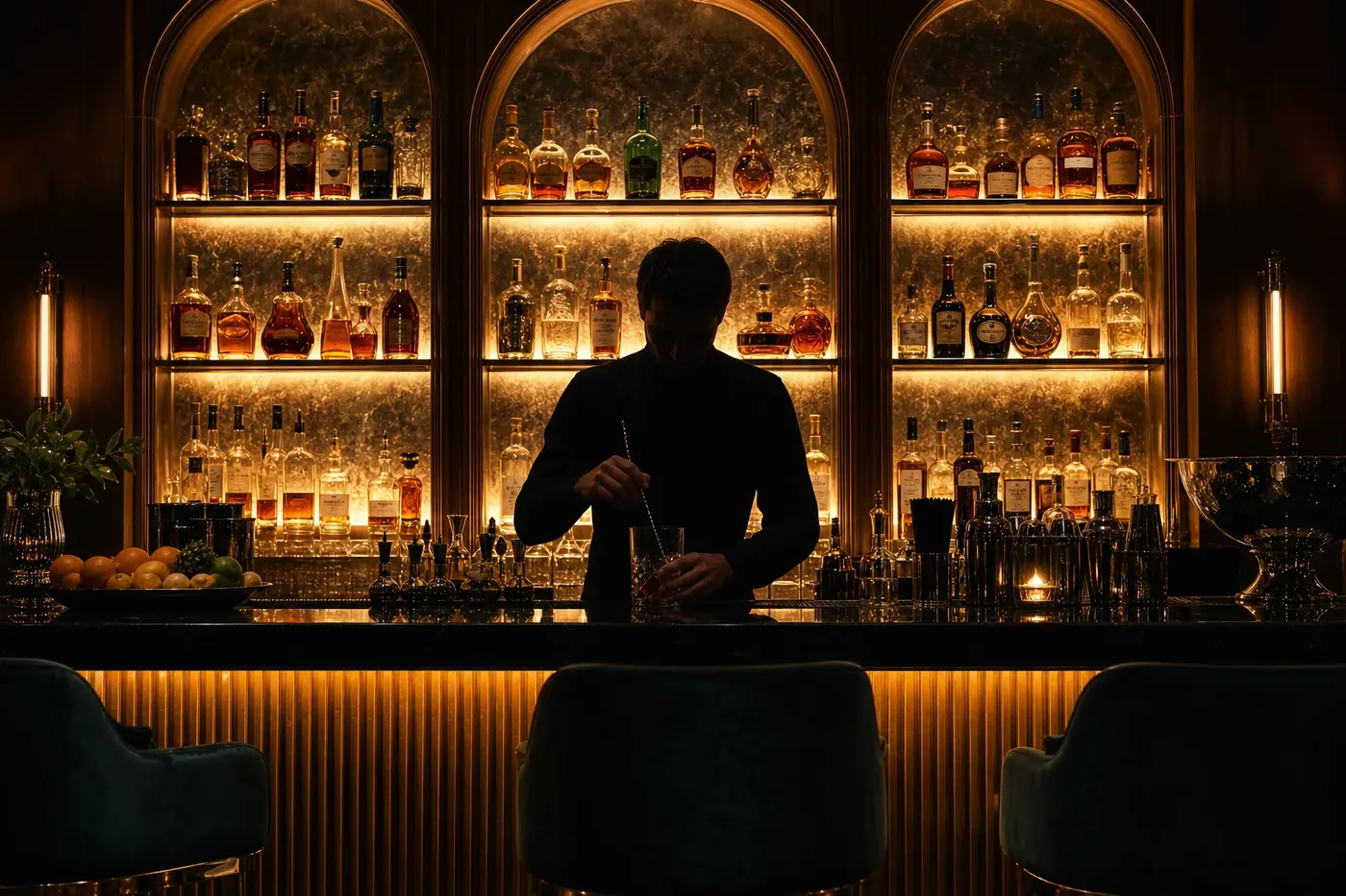 Stilvolle Bar im Kaufleuten Zürich